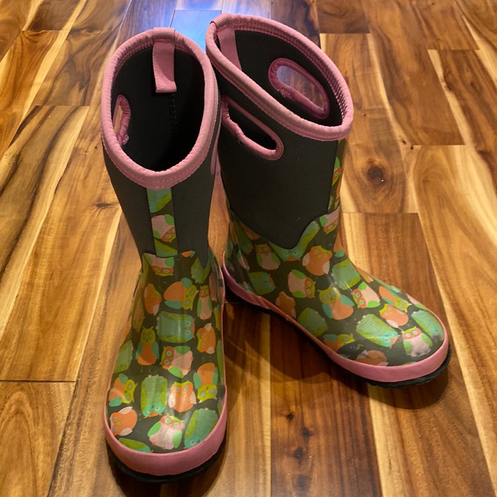 Girl’s Size Youth4 BOGS Owl -34 Degree C Winter Boots